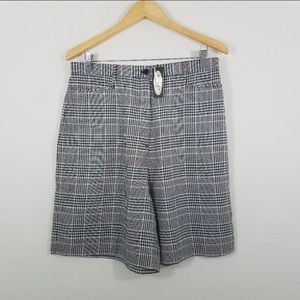 Haley Reserve Plaid Bermuda Shorts Size 14